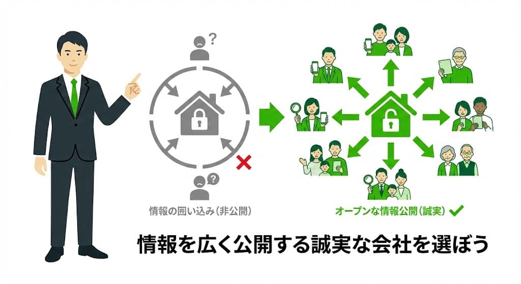 不動産売却における囲い込みのリスクと情報公開のメリット