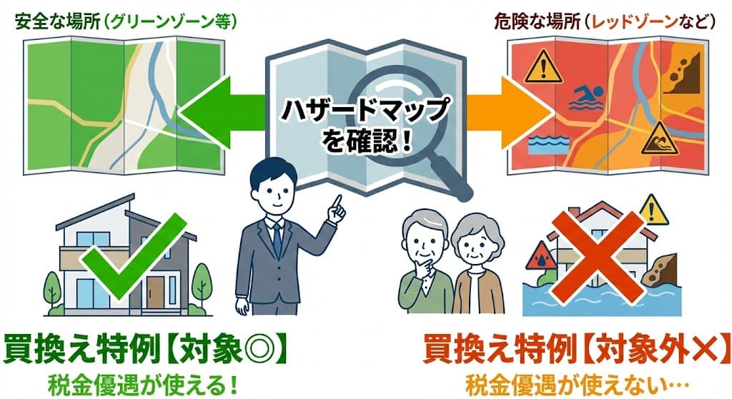 買い替え特例 ハザードマップは対象外