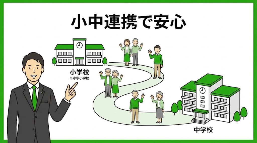 吉塚小学校・東吉塚小学校と中学校の連携 地域ボランティア