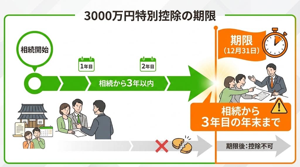 3000万円控除のタイムリミット