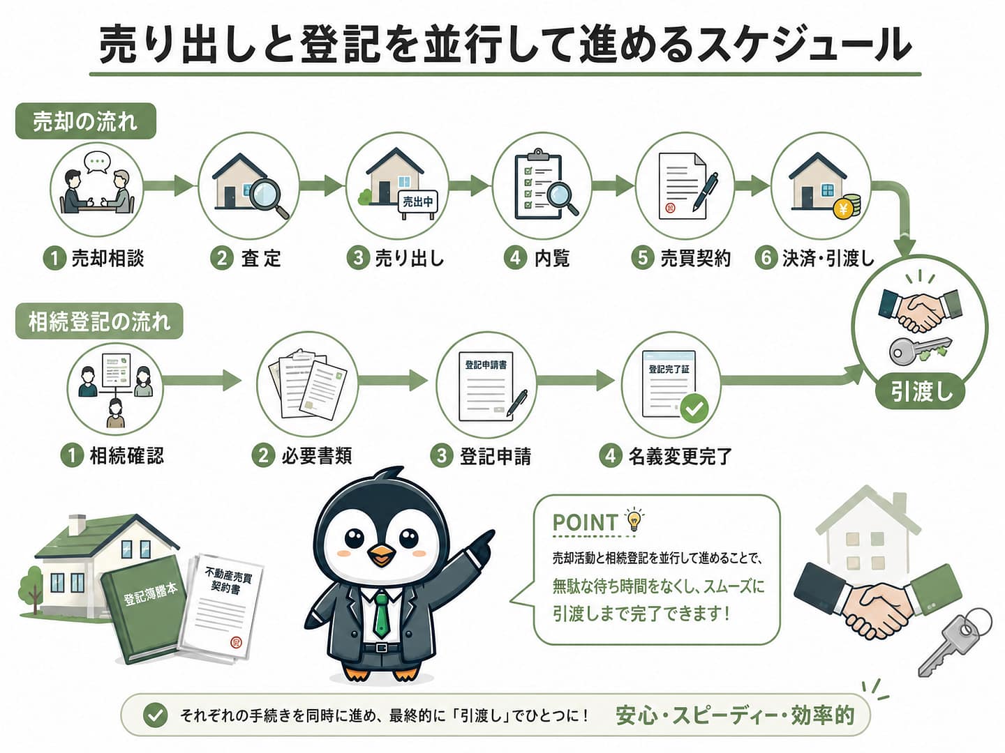 吉塚で相続登記と不動産売却を同時に進める場合のスケジュール