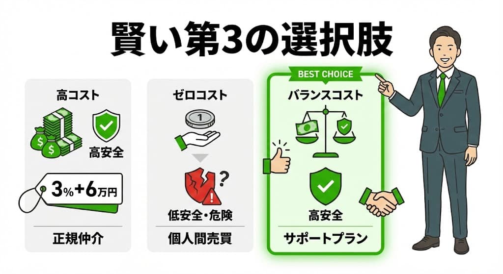 福岡市博多区吉塚のおもいで不動産 - 個人間売買サポートプランの比較