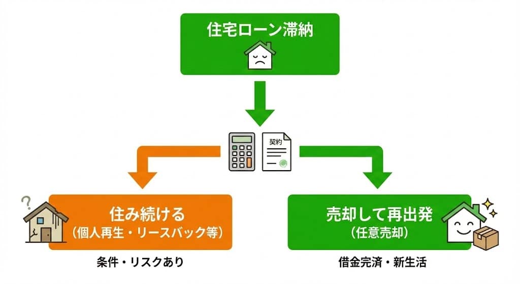 住宅ローン滞納 フローチャート