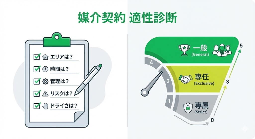 あなたに合う売却方法は?媒介契約選びのフローチャート